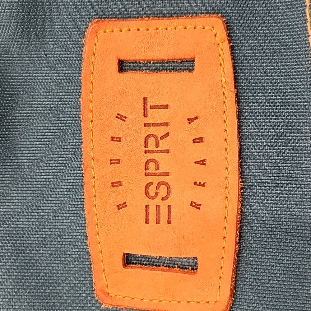 Esprit Teal Rough & Ready Vintage Backpack, Brown Suede Bottom - Picture 5 of 13
